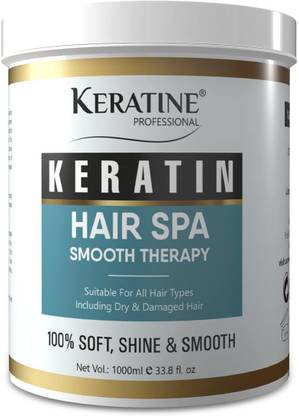 केरातिन प्रोफेशनल PREMIUM KERATIN HAIR SPA SMOOTH THERAPY | 100% Soft, Shine & Hair Repair