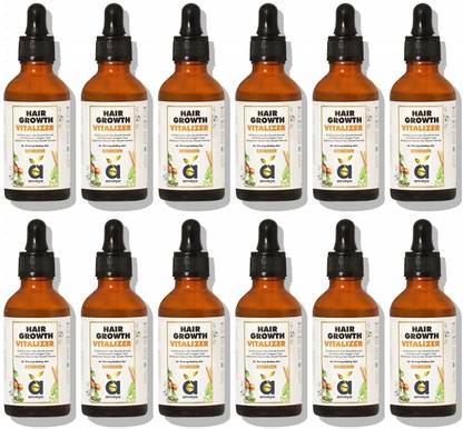 Anveya Hair Growth Vitalizer Serum, 50ml x Pack of 12