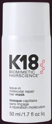 K18 Leave-In Molecular Repair Hair Mask |Frizz Control & Softness |
