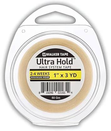 WALKER TAPE Ultra Hold Waterproof Double-Sided Hair System Wig Tape, 1" X 3 Yards