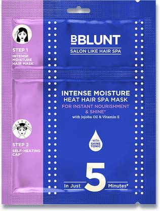 BBlunt Intense Moisture Heat Hair Spa Mask with Jojoba Oil & VitaminE-
