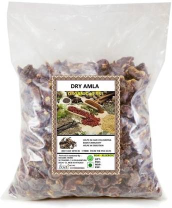ORGANIC HERBS DRY AMLA ( Dry Raw Herb ) (Gooseberry) 100 GM