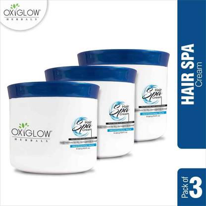 OXYGLOW Hair Spa Cream,Revitalizes Dry Scalp, Normalizes Oil,Deep Nourishment,Pack of 3