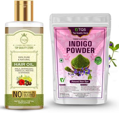 TQS Indigo Powder for Hair Pack & Mix hair Oil