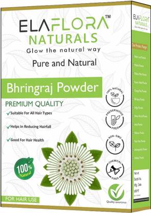 ELAFLORA Bhringraj Powder for Hair Growth & Scalp Care - 100gm