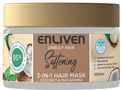 Enliven Softening 3-in-1 Hair Mask Coconut & Macadamia 350ml
