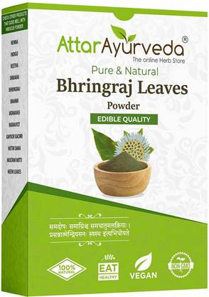 Attar Ayurveda Natural Bhringraj Powder for hair growth (100 Grams)