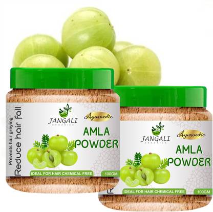 प्योर जंगली ऑर्गेनिक्स Amla Indian Gooseberry Powder for eating and hair growth