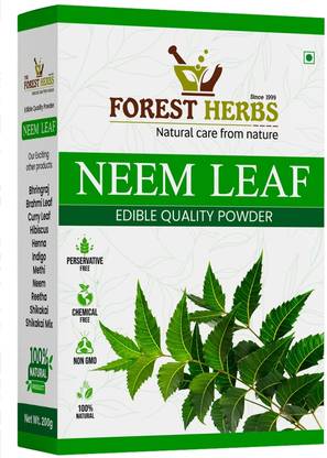 Forest Herbs 100% Natural Neem Powder Chemical Free Hair Cleanser For Healthy Hair