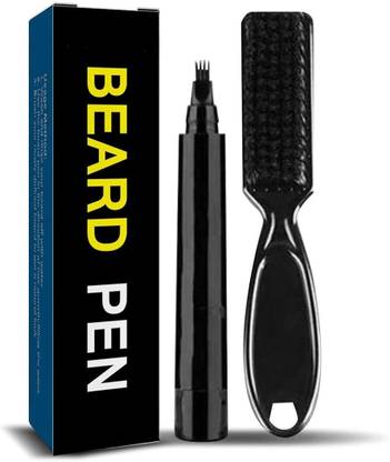 Etezaxist Beard Filler Pen For Men With 4 Tips - Updated Beard Filling Pen Beard Pen hair combo