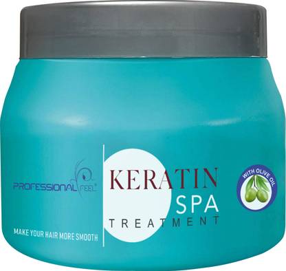PROFESSIONAL FEEL Keratin Hair Spa Treatment, Total Repair Smooth & Shine