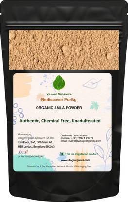 Village Organica Amla Powder | Indian Gooseberry | For Hair | Pure & Unadulterated |