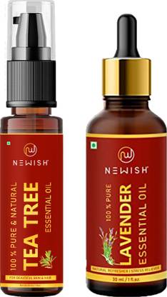 NEWISH Laver Oil & Tea Tree Oil 30ml Each Pack of 2