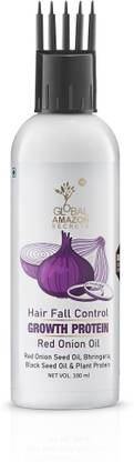 Global Amazon Secrets Onion Hair Oil With Black Seed Oil Extracts - Controls Hair Fall