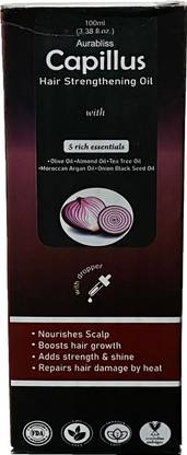 AURABLISS Cap-illus Hair Strengthening Oil with 5 Rich Essentials