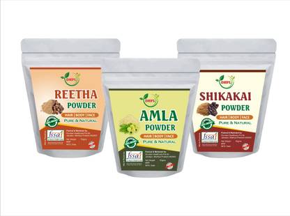 DHPL AMLA,REETHA,SHIKAKAI ORGANIC POWDER(EACH PACK 50GM)