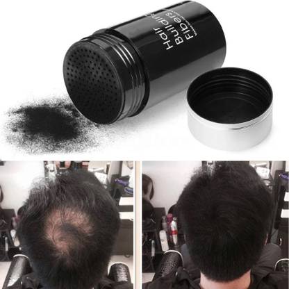 EVERERIN fiber For Thinning & Bald Spots hair Loss Concealer In Second-09 Black Hair Building Fiber Hair Volumizer Powder