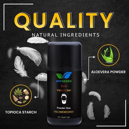 JOYHERBS Hair Volumizing Powder Wax strong hold | Matte Finish |100% natural Hair Volumizing Powder Wax strong hold | Matte Finish |100% natural Medium Hair Volumizer Powder