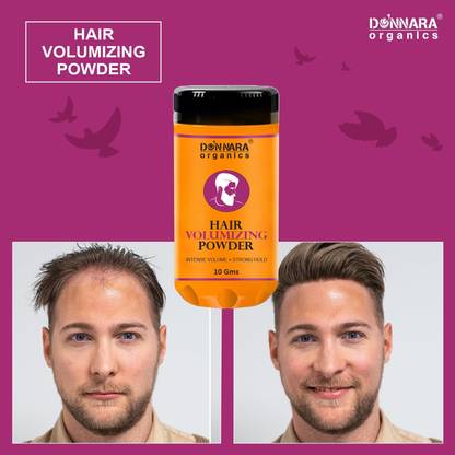 DONNARA organics 100% Natural Hair Styling Hair Volumizing Powder Pack of 1 of 10gms 100% Natural Hair Styling Hair Volumizing Powder Pack of 1 of 10gms Extreme Hair Volumizer Hair Powder