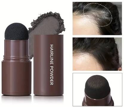 MYEONG Black Quick Root Touch Up Powder Hairline Stick Shadow Powder 10 g