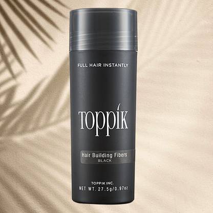 toppik Hair Loss Concealer & Fibers For Regrowth And Instant Styling Black Color 1 Unit Organic Hair Volumizer For Fuller Hair