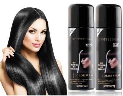 MYEONG Use Day Temporary Black Hair Color Spray Hair Spray