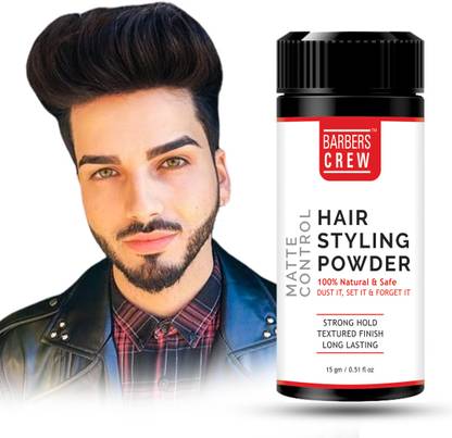 Barbers Crew Hair Styling Powder for High Volume, Strong Hold and Matte Look, Hair Styling Powder for High Volume, Strong Hold and Matte Look, Yes Hair Volumizer Hair Wax Styling Powder