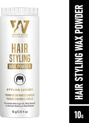 White Wolf Hair Styling Powder Wax for Men | Korean Formula for Enhance Volume 10g Strong Hold Hair Volumizer Hair Volumizing Powder Wax