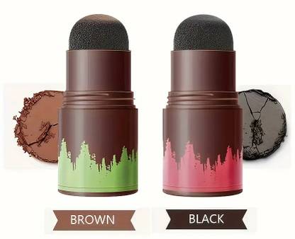 MYEONG Instant Hair Loss Concealer Hair Powder Brown Color Stick Combo Bhanu@2024 Extream Hair Volumizer Powder Stemp