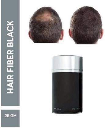 EVERERIN fiber For Thinning & Bald Spots hair Loss Concealer In Second-08 Black Hair Building Fiber Hair Volumizer Powder