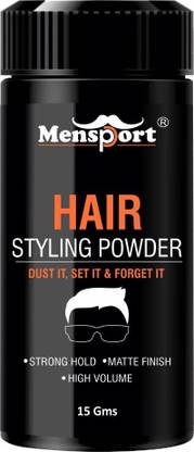 Mensport Hair Volumizing Powder Matte Finish 24hrs Hold Hair Pack of 1 of 15Gms Hair Powder