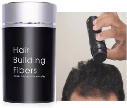 GABBU BEST THICK FIBER Hair Building Fibers (Black) Men & Women N-25 medium Hair Volumizer powder