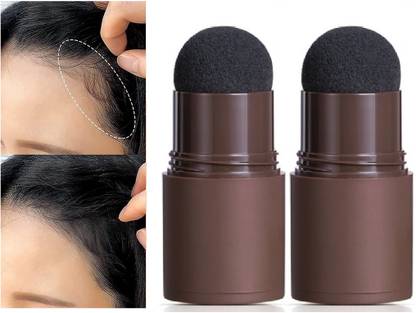 MYEONG Hair Building Black Shade Eyebrow Makeup Combo Bhanu Hair Loss Concealer in seconds Hair Volumizer Powder
