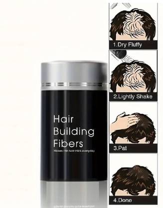 GULGLOW99 Hair Loss Concealer & Fibers For Regrowth And Instant Styling Black AR123 medium Hair Volumizer Powder