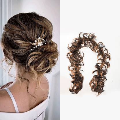 DELUXE Highlight Elastic Long Hair Frill, 50 Grams Bun