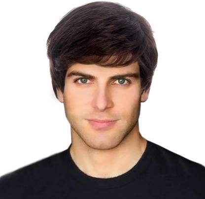 A H S Full head men wig easy to use synthetic hair wig for men & boy Hair Extension