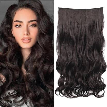 D-DIVINE Stylish Curly Natural Brown Hair Extension
