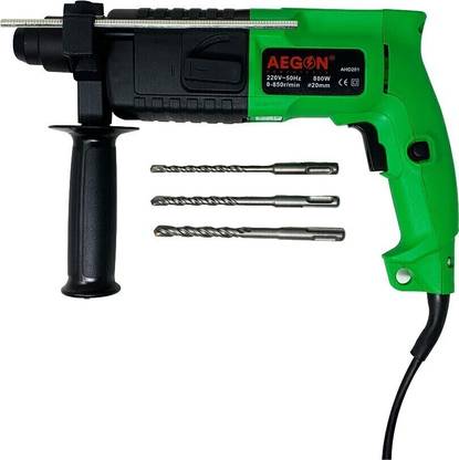 AEGON 650W Rotary Hammer Drill Machine SDS Chuck 800RPM Professional Use AHD201 Rotary Hammer Drill