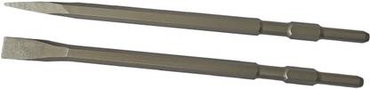 Inditrust 17x400mm FLAT and POINTED SDS Max Shank Chisel for Demolition hammer Concrete Breaker bit set for Tile Chipping/Wall Slotting/Scraping Masonry Hammer Drill