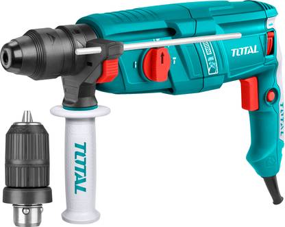TOTAL With Carry Box,Single Button - 4 Functions,1100 RPM,4000 BPM TH308268-2 Rotary Hammer Drill