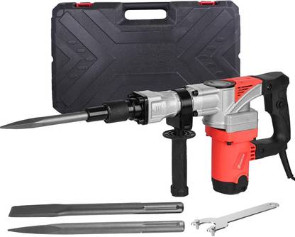 Sceptre 7Kg Demolition Hammer 1250W 2000 RPM Concrete Breaker 1250W 2000 RPM Concrete Breaker with 2pcs Flat and Bull Point Chisel Bits & Case Hammer Drill
