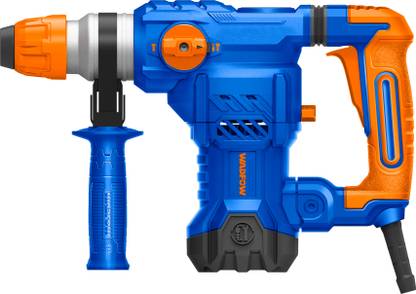वॉडफो 4500BPM 5.5J 950RPM | with 3 Drills and 2 Chisels | 1500W Anti-vibration रोटरी हैमर ड्रिल