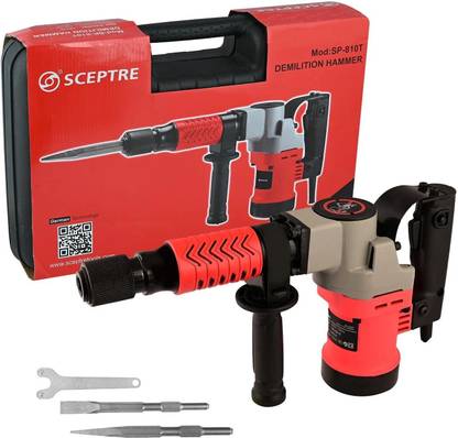 Sceptre SP-810 5KG Breaker Demolition Hammer for Brick, Wall, Concrete Durable & Sturdy HIGH Impact Jack Demolition Drills Easy to Operate Hammer Drill