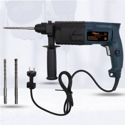 Hillgrove HD20H3 2 Modes Multi-Purpose Household Electric Rotary Hammer Drilling Machine Industrial Grade High Power HD20H3 All Purpose Impact Drill Machine with 3 Drill Bits for Making Holes in Metal/Wood/Concrete Rotary Hammer Drill