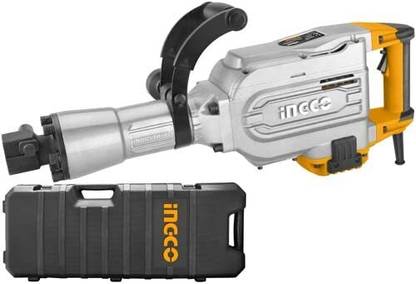 INGCO 16KG Electric Demolition Breaker PDB17008 with 2 pcs chisel HEX cuck Rotary Hammer Drill