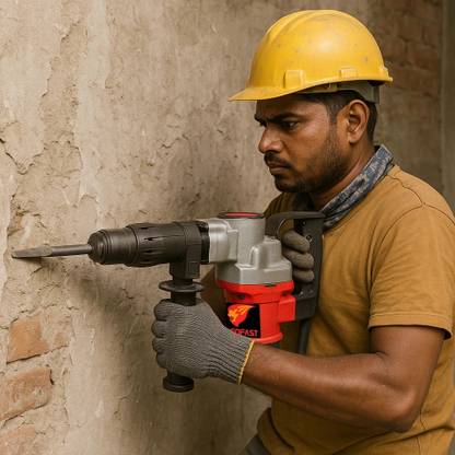 LEOFAST Demolation Hammer Heavy Duty, Copper Armature And Stator Powerful Machine Rotary Hammer Drill