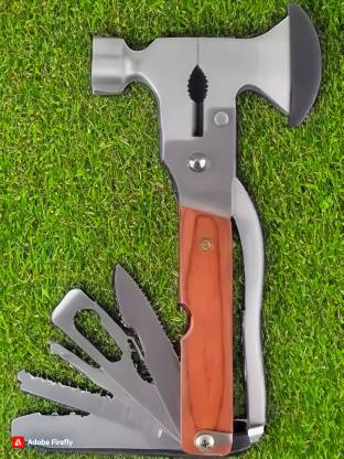Radhe Krishna RKMFH59 Multi Functional Hand Tool Kit Curved Claw Hammer