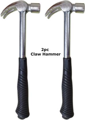 Inditrust new 2pc Heavy duty Claw/Hand Hammer set Curved Claw Hammer