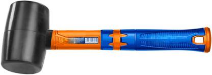 AMMK POWER TOOLS Rubber Hammer/Mallet with Shock-Absorb Fibreglass Handle&Textured Cushion Grip Mallet