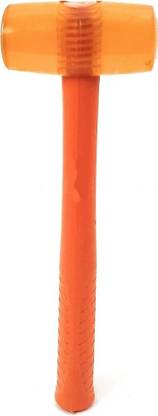 Exotic Arcade Rubber Mallet Hammer with Rubber Round Head and Non-Slip Comfortable Grip Handle Mallet